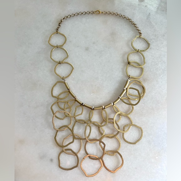 Anthropologie Necklace - Gold Chain Link Statement Necklace - Picture 5 of 5